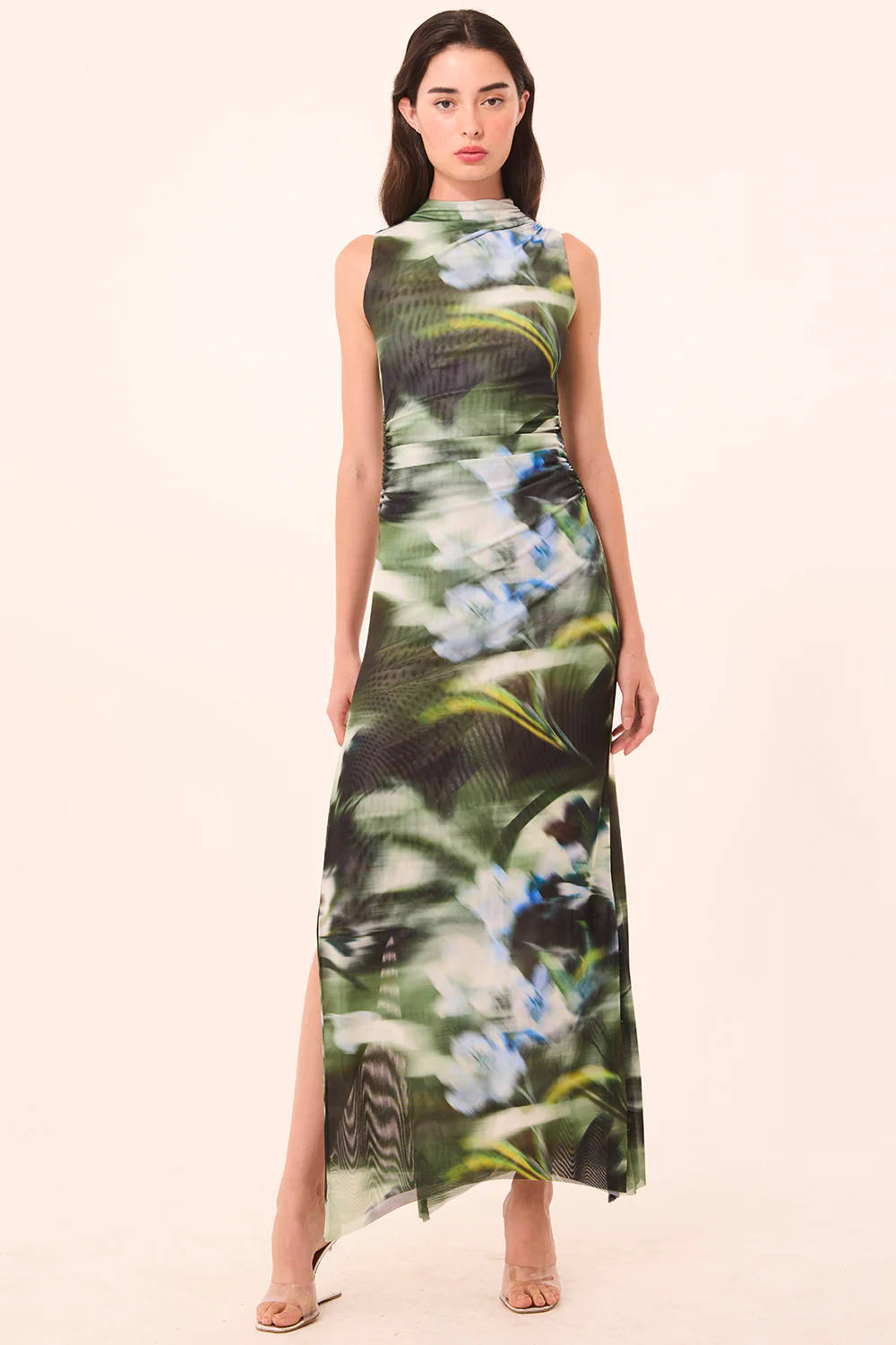 Athena Dress - Blurred Casablanca Lily Mesh